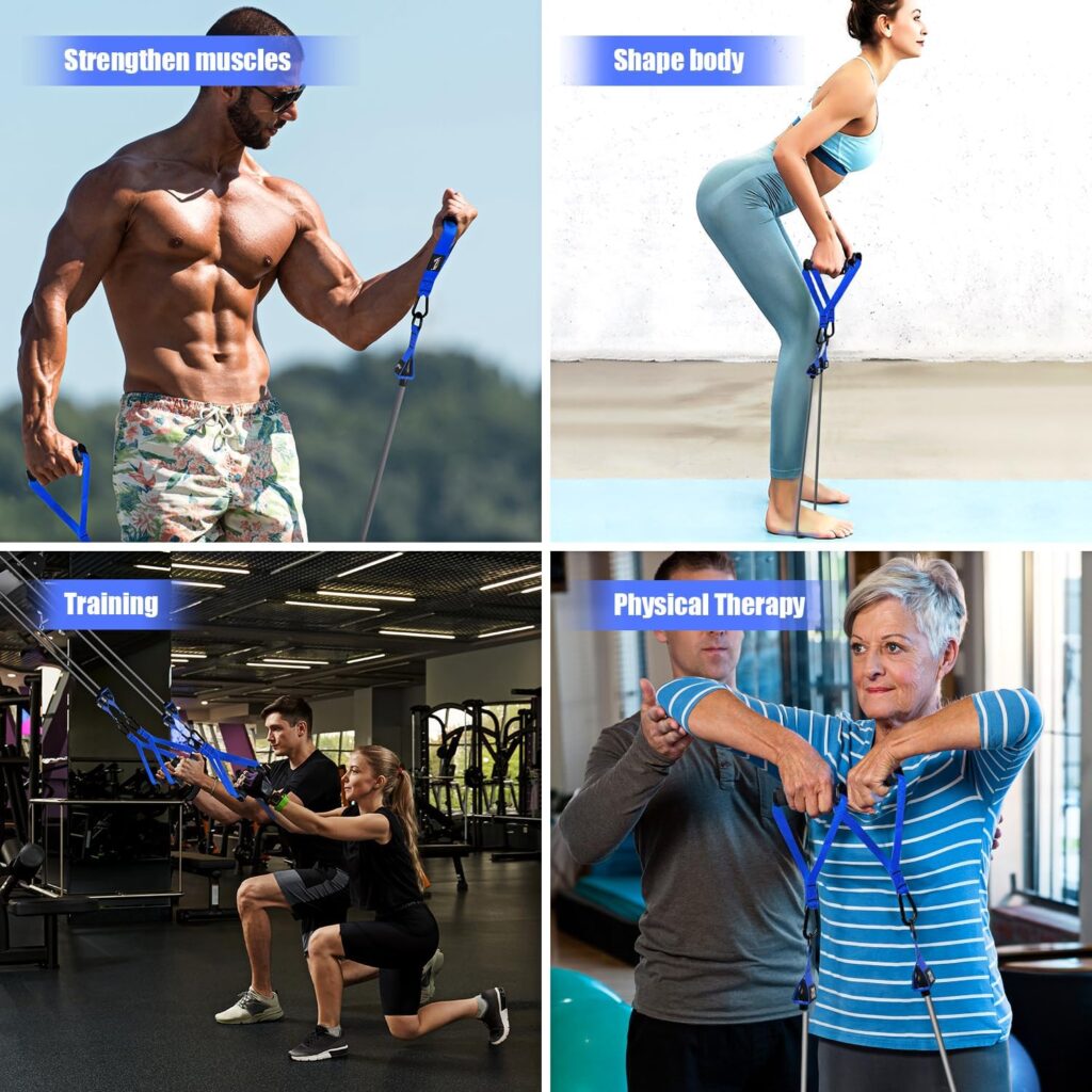HPYGN Heavy Resistance Bands Exercise Set
