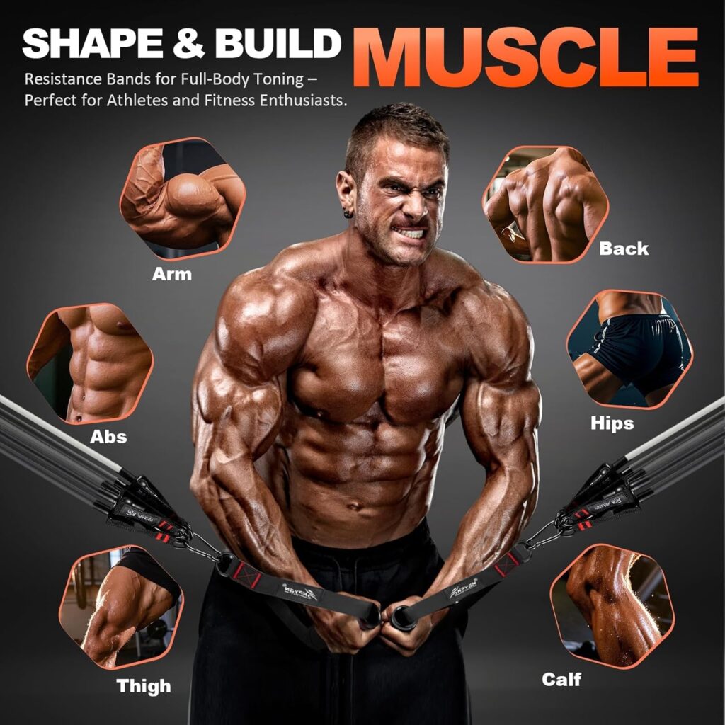 Full HPYGN workout bands kit for home fitness and strength training