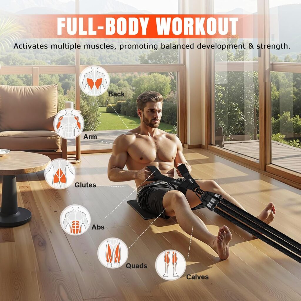 HPYGN Sport Rowing Resistance Bands